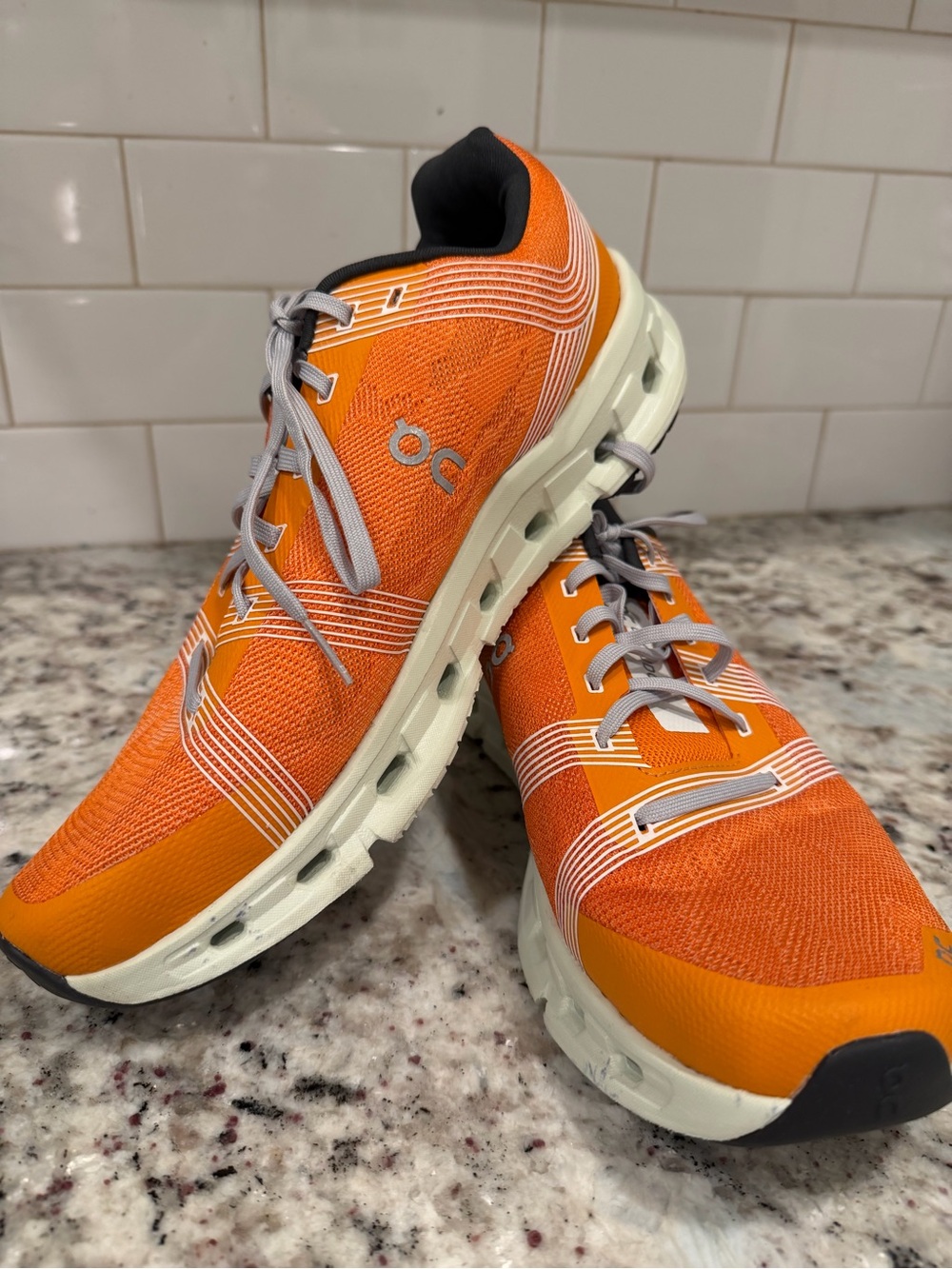 On Running Men's Orange Cloud Running Shoes